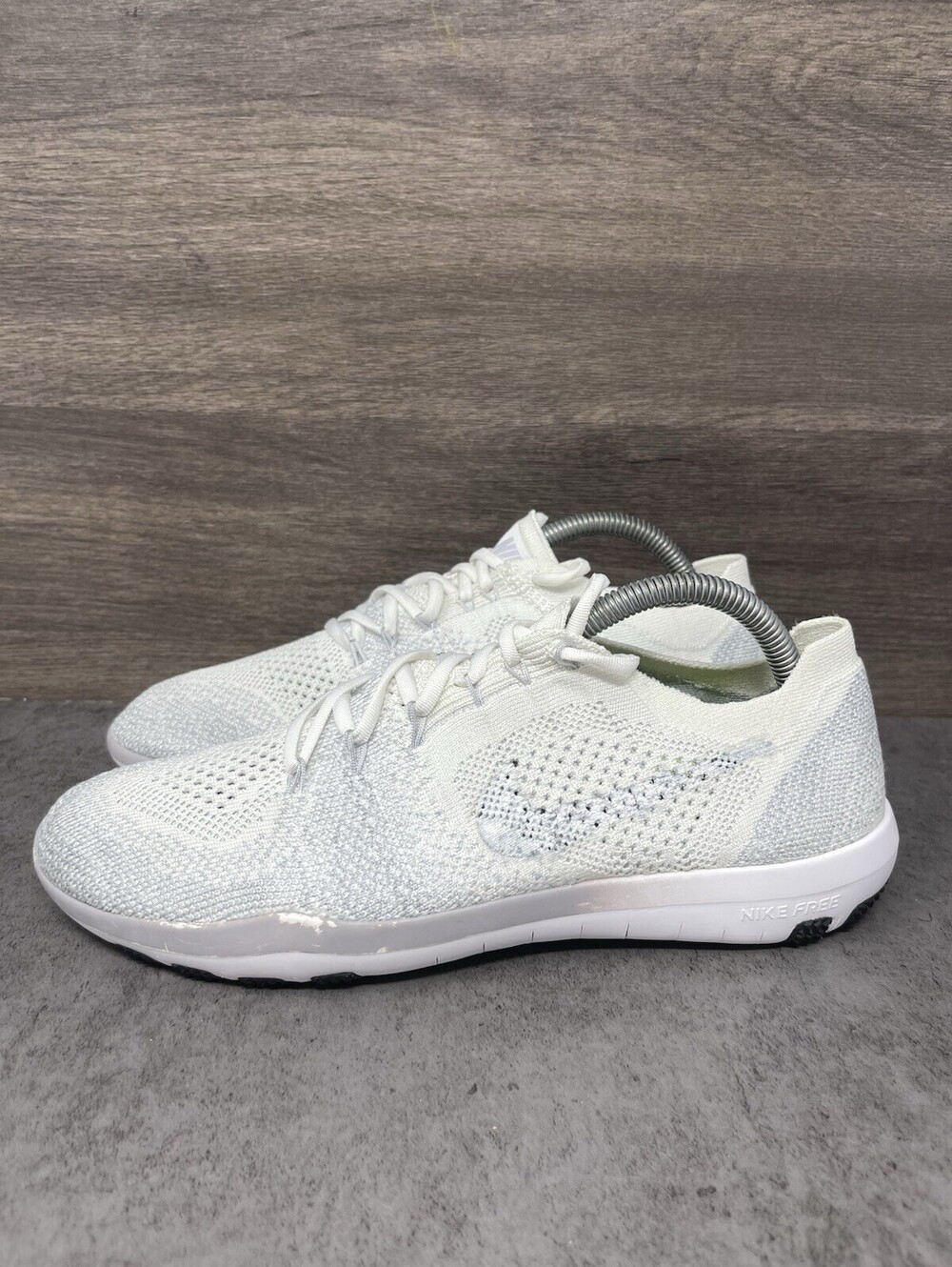 Nike Free RN Flyknit 3.0 Sail White Womens Size 9 Running Shoes AQ5708-100